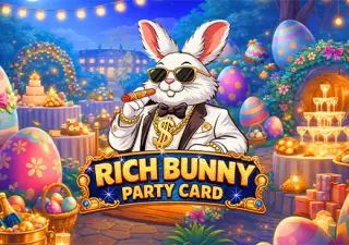 Rich Bunny Party Card
